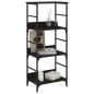 vidaXL Bücherregal Schwarz 50x33x117,5 cm Holzwerkstoff