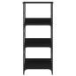 vidaXL Bücherregal Schwarz 50x33x117,5 cm Holzwerkstoff