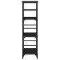 vidaXL Bücherregal Schwarz 50x33x117,5 cm Holzwerkstoff