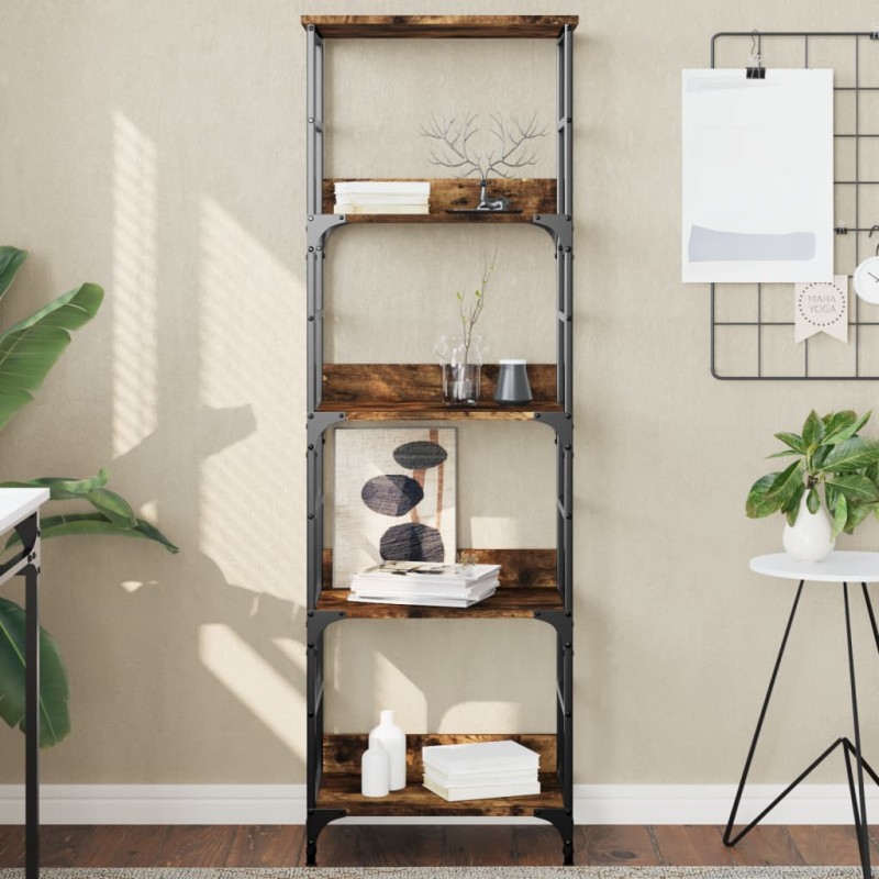 vidaXL Bücherregal Räuchereiche 50x33x153 cm Holzwerkstoff vidaXL Bücherregal Räuchereiche 50x33x153 cm Holzwerkstoff