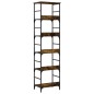 vidaXL Bücherregal Räuchereiche 50x33x188,5 cm Holzwerkstoff vidaXL Bücherregal Räuchereiche 50x33x188,5 cm Holzwerkstoff
