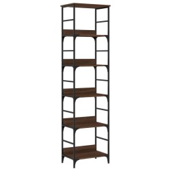 vidaXL Bücherregal Braun Eichen-Optik 50x33x188,5 cm Holzwerkstoff