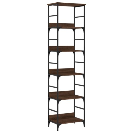 vidaXL Bücherregal Braun Eichen-Optik 50x33x188,5 cm Holzwerkstoff