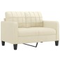 vidaXL 2-tlg. Sofagarnitur mit Kissen Creme Kunstleder vidaXL 2-tlg. Sofagarnitur mit Kissen Creme Kunstleder