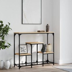 vidaXL Konsolentisch Sonoma-Eiche 89,5x28x76 cm Holzwerkstoff
