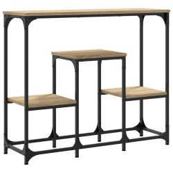 vidaXL Konsolentisch Sonoma-Eiche 89,5x28x76 cm Holzwerkstoff