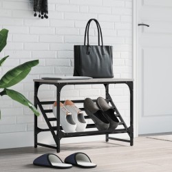 vidaXL Schuhregal Grau Sonoma 60x30x45 cm Holzwerkstoff