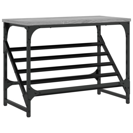 vidaXL Schuhregal Grau Sonoma 60x30x45 cm Holzwerkstoff