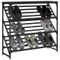 vidaXL Schuhregal Schwarz 90x30x85 cm Holzwerkstoff vidaXL Schuhregal Schwarz 90x30x85 cm Holzwerkstoff