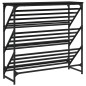 vidaXL Schuhregal Schwarz 90x30x85 cm Holzwerkstoff vidaXL Schuhregal Schwarz 90x30x85 cm Holzwerkstoff