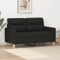 vidaXL 2-Sitzer-Sofa Schwarz 120 cm Stoff vidaXL 2-Sitzer-Sofa Schwarz 120 cm Stoff