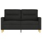 vidaXL 2-Sitzer-Sofa Schwarz 120 cm Stoff vidaXL 2-Sitzer-Sofa Schwarz 120 cm Stoff