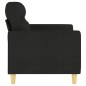 vidaXL 2-Sitzer-Sofa Schwarz 120 cm Stoff vidaXL 2-Sitzer-Sofa Schwarz 120 cm Stoff