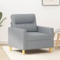 vidaXL Sofasessel Hellgrau 60 cm Stoff vidaXL Sofasessel Hellgrau 60 cm Stoff