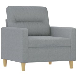 vidaXL Sofasessel Hellgrau 60 cm Stoff