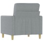vidaXL Sofasessel Hellgrau 60 cm Stoff vidaXL Sofasessel Hellgrau 60 cm Stoff