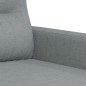 vidaXL Sofasessel Hellgrau 60 cm Stoff vidaXL Sofasessel Hellgrau 60 cm Stoff