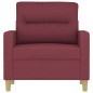 vidaXL Sofasessel Weinrot 60 cm Stoff vidaXL Sofasessel Weinrot 60 cm Stoff