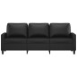 vidaXL 3-Sitzer-Sofa Schwarz 180 cm Kunstleder vidaXL 3-Sitzer-Sofa Schwarz 180 cm Kunstleder