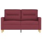 vidaXL 2-Sitzer-Sofa Weinrot 120 cm Stoff vidaXL 2-Sitzer-Sofa Weinrot 120 cm Stoff
