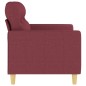 vidaXL 2-Sitzer-Sofa Weinrot 120 cm Stoff vidaXL 2-Sitzer-Sofa Weinrot 120 cm Stoff