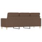 vidaXL 3-Sitzer-Sofa Braun 180 cm Stoff vidaXL 3-Sitzer-Sofa Braun 180 cm Stoff