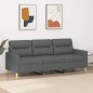 vidaXL 3-Sitzer-Sofa Dunkelgrau 180 cm Stoff vidaXL 3-Sitzer-Sofa Dunkelgrau 180 cm Stoff