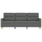 vidaXL 3-Sitzer-Sofa Dunkelgrau 180 cm Stoff vidaXL 3-Sitzer-Sofa Dunkelgrau 180 cm Stoff