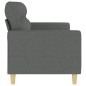 vidaXL 3-Sitzer-Sofa Dunkelgrau 180 cm Stoff vidaXL 3-Sitzer-Sofa Dunkelgrau 180 cm Stoff
