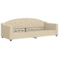 vidaXL Tagesbett mit Matratze Creme 80x200 cm Stoff vidaXL Tagesbett mit Matratze Creme 80x200 cm Stoff