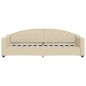 vidaXL Tagesbett mit Matratze Creme 80x200 cm Stoff vidaXL Tagesbett mit Matratze Creme 80x200 cm Stoff