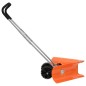 vidaXL Schneeschieber mit Teleskopgriff Orange Stahl vidaXL Schneeschieber mit Teleskopgriff Orange Stahl