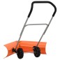 vidaXL Schneeschieber mit Teleskopgriff Orange Stahl vidaXL Schneeschieber mit Teleskopgriff Orange Stahl