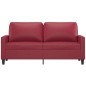 vidaXL 2-Sitzer-Sofa Weinrot 140 cm Kunstleder vidaXL 2-Sitzer-Sofa Weinrot 140 cm Kunstleder