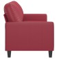 vidaXL 2-Sitzer-Sofa Weinrot 140 cm Kunstleder vidaXL 2-Sitzer-Sofa Weinrot 140 cm Kunstleder