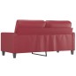vidaXL 2-Sitzer-Sofa Weinrot 140 cm Kunstleder vidaXL 2-Sitzer-Sofa Weinrot 140 cm Kunstleder