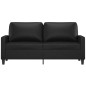 vidaXL 2-Sitzer-Sofa Schwarz 140 cm Kunstleder vidaXL 2-Sitzer-Sofa Schwarz 140 cm Kunstleder