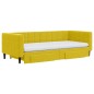 vidaXL Tagesbett Ausziehbar mit Schubladen Gelb 90x200 cm Samt vidaXL Tagesbett Ausziehbar mit Schubladen Gelb 90x200 cm Samt