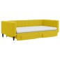 vidaXL Tagesbett Ausziehbar mit Schubladen Gelb 100x200 cm Samt vidaXL Tagesbett Ausziehbar mit Schubladen Gelb 100x200 cm Samt