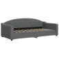 vidaXL Tagesbett Ausziehbar mit Schubladen Dunkelgrau 90x200 cm Stoff vidaXL Tagesbett Ausziehbar mit Schubladen Dunkelgrau 90x200 cm Stoff