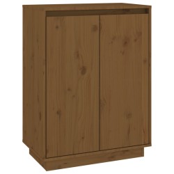 Schuhschrank Honigbraun 60x35x80 cm Massivholz Kiefer
