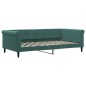 vidaXL Tagesbett Ausziehbar mit Schubladen Dunkelgrün 100x200 cm Samt vidaXL Tagesbett Ausziehbar mit Schubladen Dunkelgrün 100x200 cm Samt