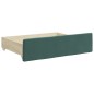 vidaXL Tagesbett Ausziehbar mit Schubladen Dunkelgrün 100x200 cm Samt vidaXL Tagesbett Ausziehbar mit Schubladen Dunkelgrün 100x200 cm Samt