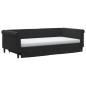 vidaXL Tagesbett Ausziehbar mit Schubladen Schwarz 100x200 cm Samt vidaXL Tagesbett Ausziehbar mit Schubladen Schwarz 100x200 cm Samt