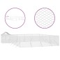 vidaXL Outdoor-Hundezwinger mit Dach Silbern 10x8x2,5 m Stahl Verzinkt vidaXL Outdoor-Hundezwinger mit Dach Silbern 10x8x2,5 m Stahl Verzinkt