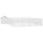 vidaXL Outdoor-Hundezwinger mit Dach Silbern 10x8x2,5 m Stahl Verzinkt vidaXL Outdoor-Hundezwinger mit Dach Silbern 10x8x2,5 m Stahl Verzinkt