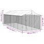 vidaXL Outdoor-Hundezwinger mit Dach Silbern 3x9x2,5m Verzinkter Stahl vidaXL Outdoor-Hundezwinger mit Dach Silbern 3x9x2,5m Verzinkter Stahl
