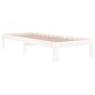 vidaXL Massivholzbett Weiß 75x190 cm vidaXL Massivholzbett Weiß 75x190 cm