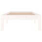 vidaXL Massivholzbett Weiß 75x190 cm vidaXL Massivholzbett Weiß 75x190 cm