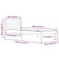 vidaXL Massivholzbett Kiefer 90x190 cm Honigbraun vidaXL Massivholzbett Kiefer 90x190 cm Honigbraun